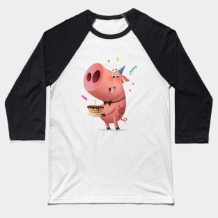 Birthday piggy Baseball T-Shirt